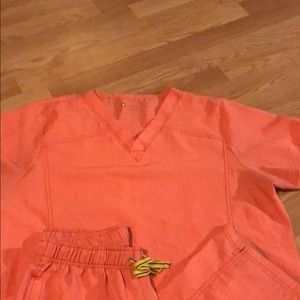 Ladies scrub set-2xl top, xl bottom